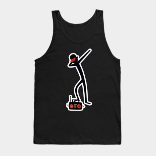 Dabbing Stick Figure - Basecap Music Radio Tank Top